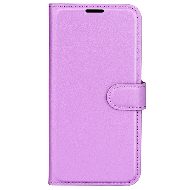 Etui Folio Do Sony Xperia 1 Vi Klasyczna Sztuczna Skóra Litchi