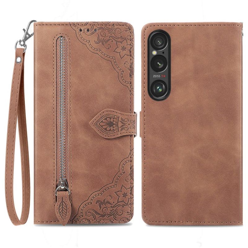 Etui Folio Do Sony Xperia 1 Vi Koronkowa Torebka Z Przodu