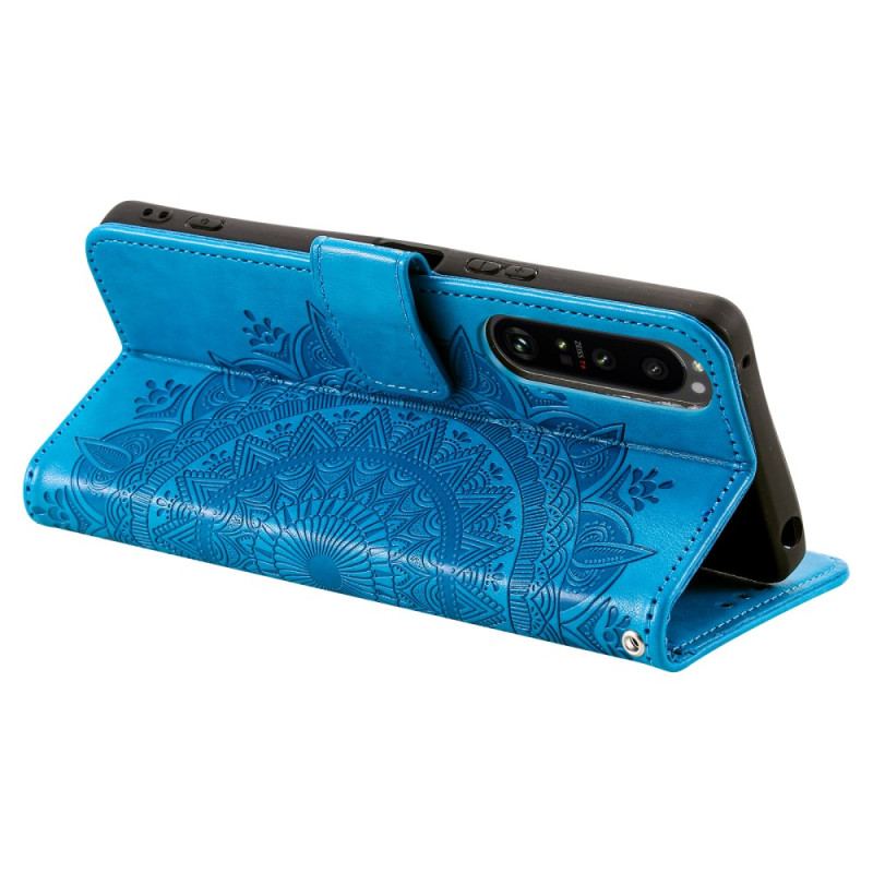 Etui Folio Do Sony Xperia 1 Vi Mandala Słońce Z Paskiem