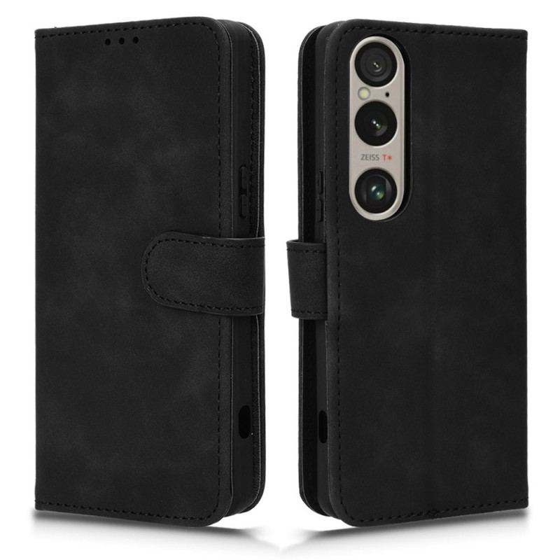 Etui Folio Sony Xperia 1 Vi Efekt Zamszu Etui Ochronne