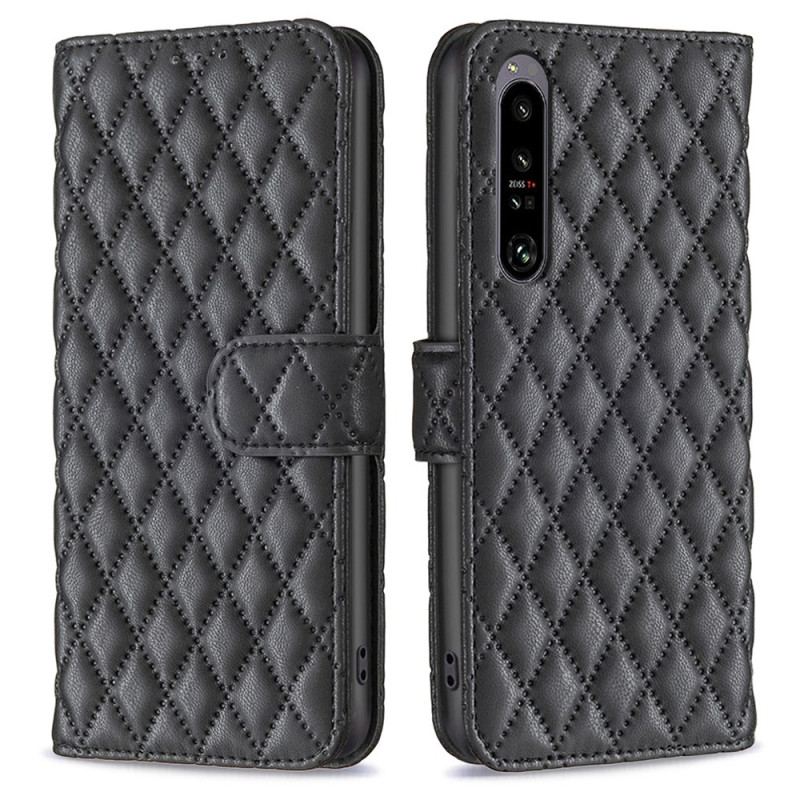 Etui Folio Sony Xperia 1 Vi Pikowana Binfen Kolor Etui Ochronne