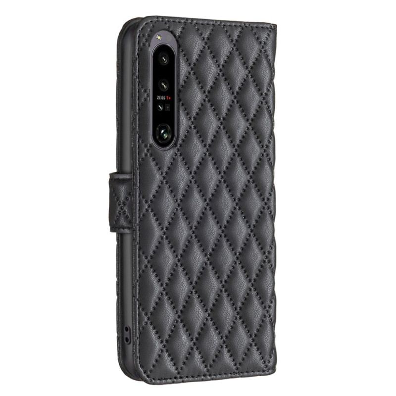 Etui Folio Sony Xperia 1 Vi Pikowana Binfen Kolor Etui Ochronne