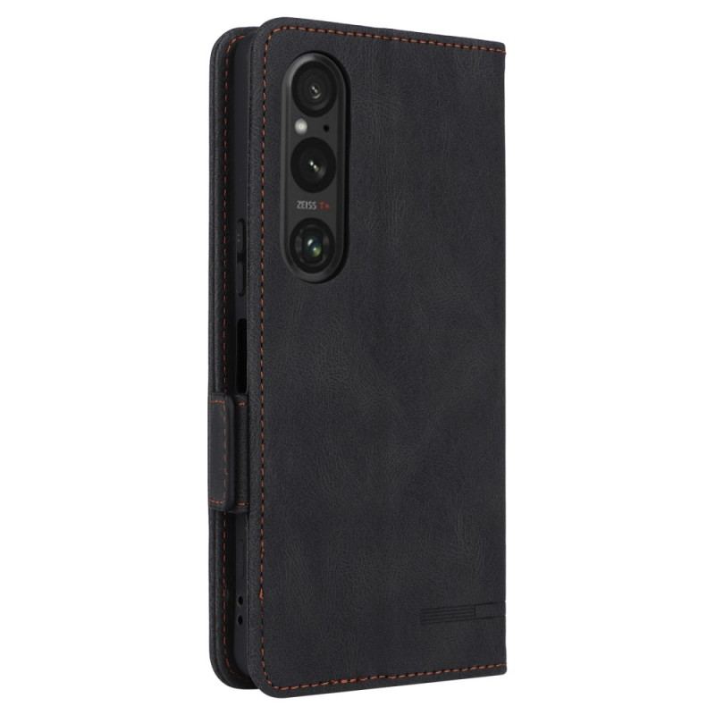 Etui Folio Sony Xperia 1 Vi Styl Retro