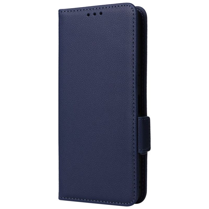 Etui Folio Sony Xperia 1 Vi Sztuczna Skóra Litchi Z Paskiem Etui Ochronne