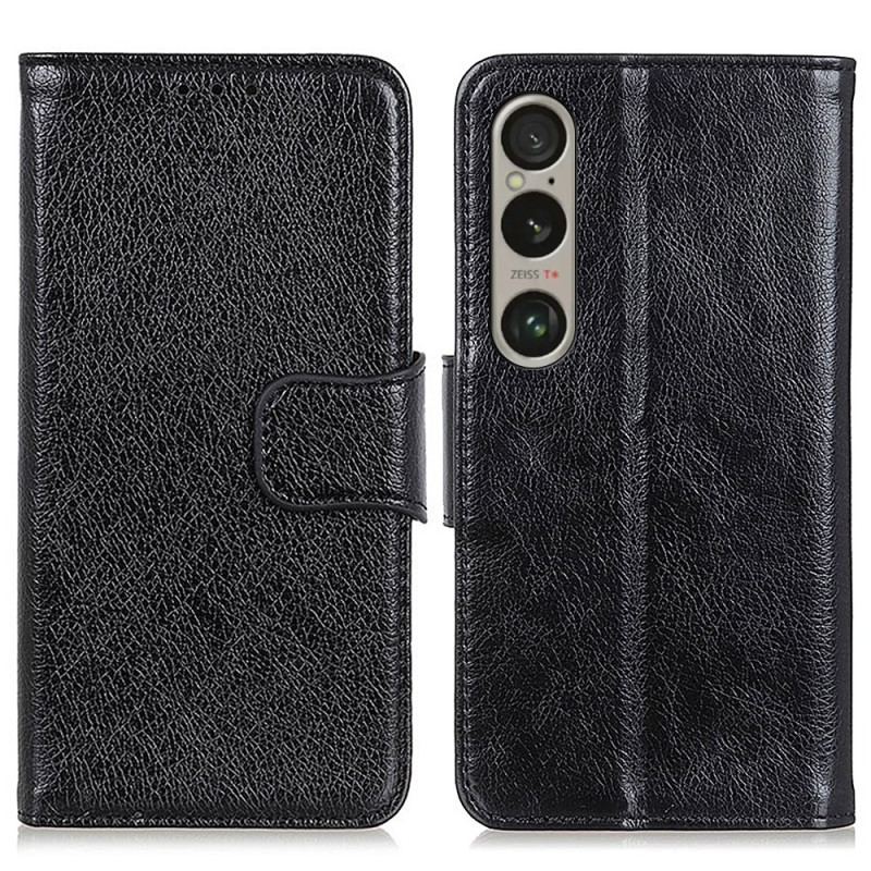 Etui Folio Sony Xperia 1 Vi Tekstura Nappa