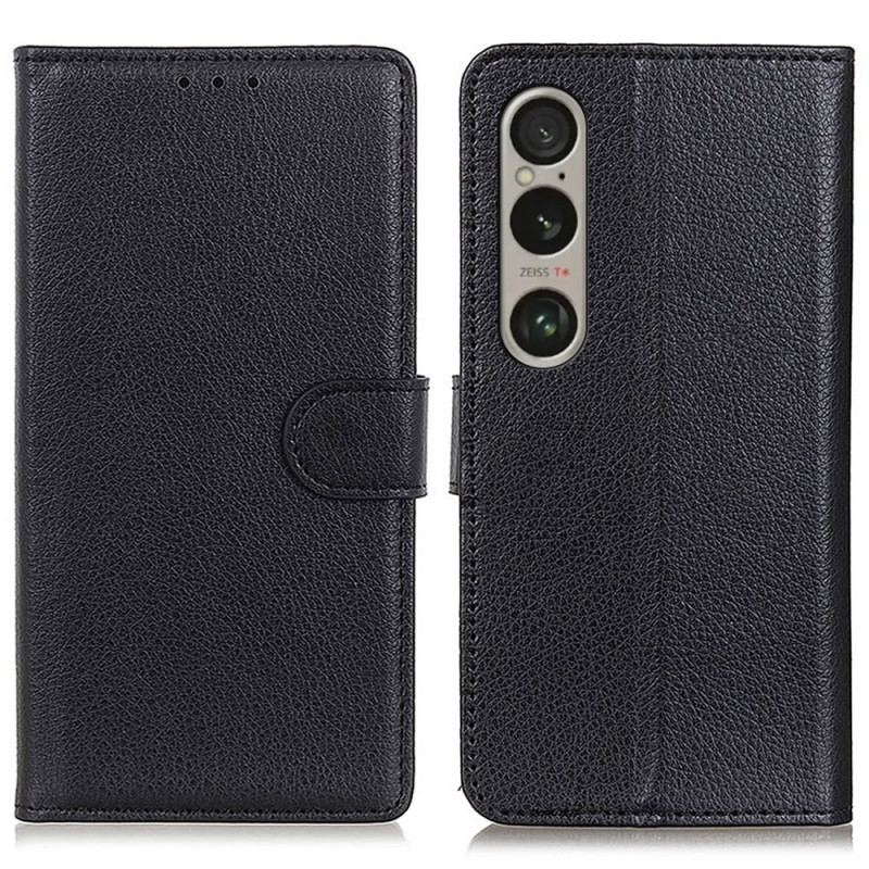 Etui Folio Sony Xperia 1 Vi Tradycyjna Sztuczna Skóra Etui Ochronne