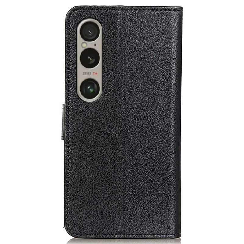 Etui Folio Sony Xperia 1 Vi Tradycyjna Sztuczna Skóra Etui Ochronne