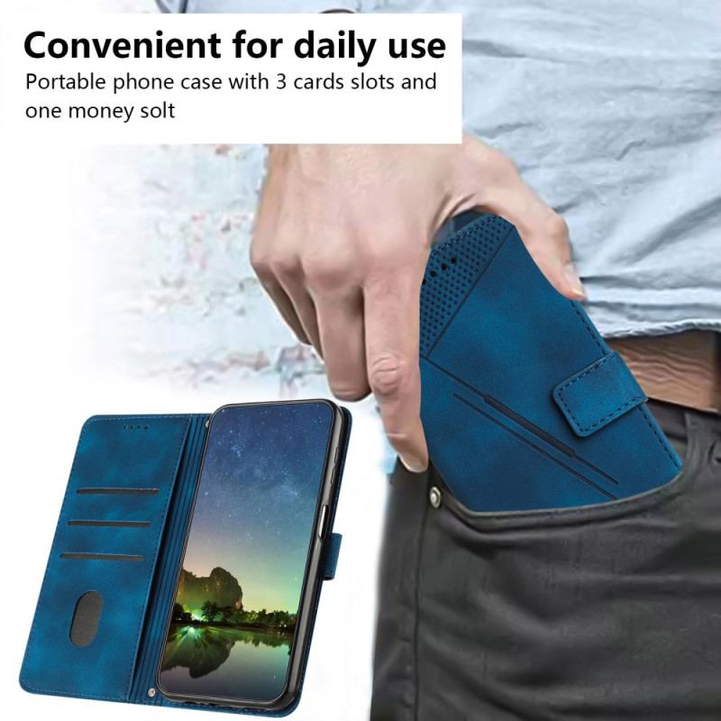 Etui Folio Sony Xperia 1 Vi Trójkątny Wzór Paska