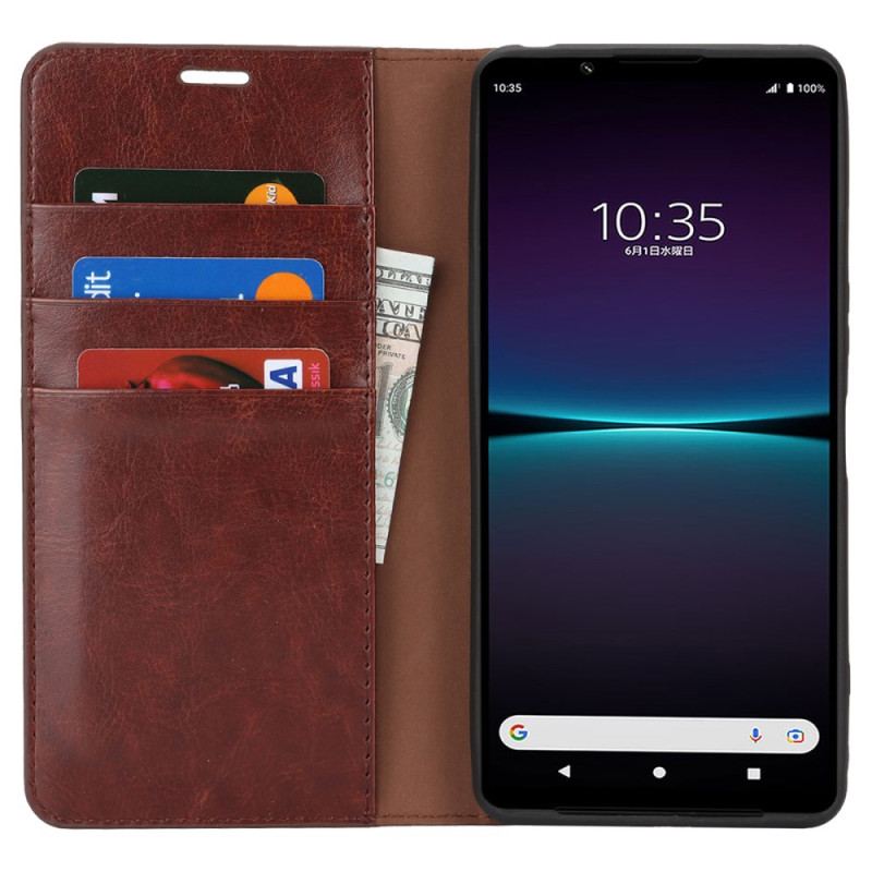 Flip Kotelot Sony Xperia 1 Vi Etui Na Telefon Skóra