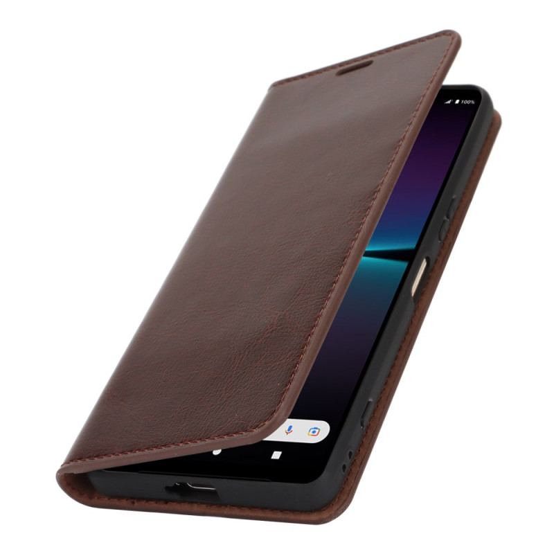 Flip Kotelot Sony Xperia 1 Vi Etui Na Telefon Skóra