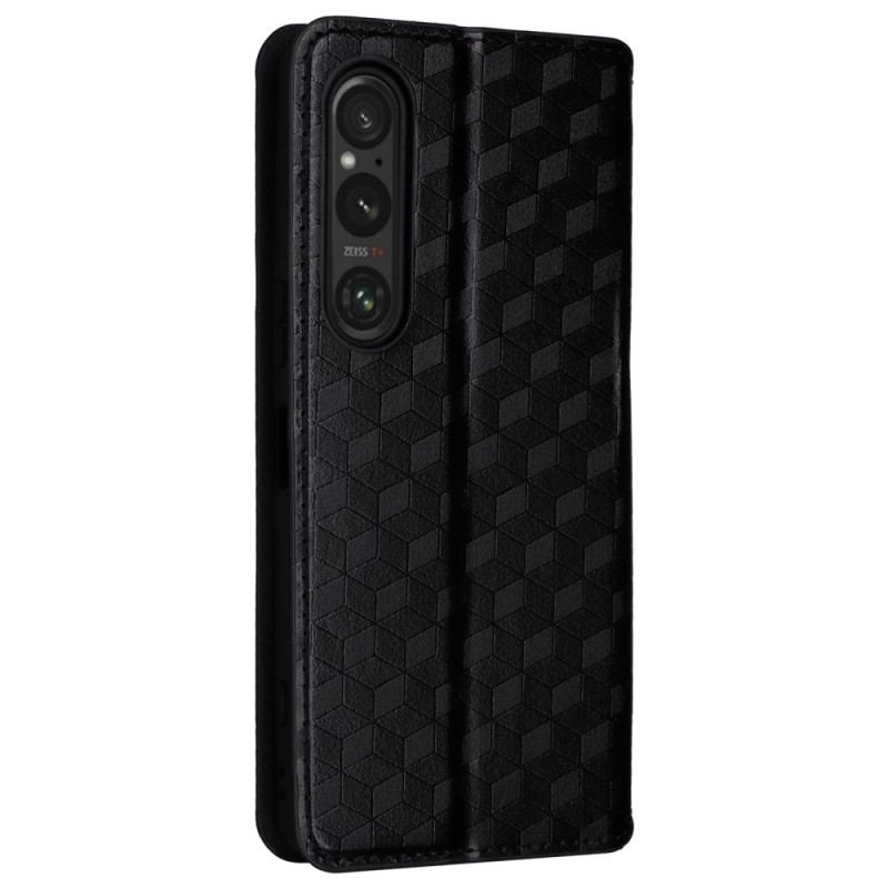 Flip Kotelot Sony Xperia 1 Vi Wzór Diamentu 3d