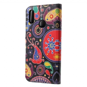 Etui do Honor 10 Lite Paisley Posiadacz Karty Wzór