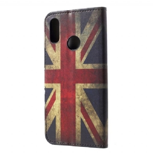 Etui do Honor 10 Lite Vintage Flaga Brytyjska