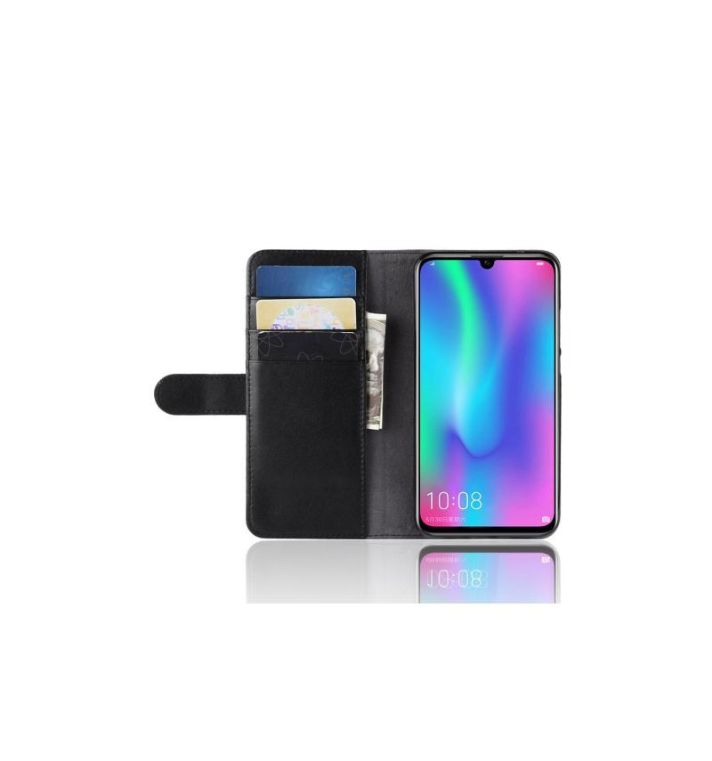 Etui Folio do Honor 10 Lite Skórzane Etui Na Karty Premium - Czarne