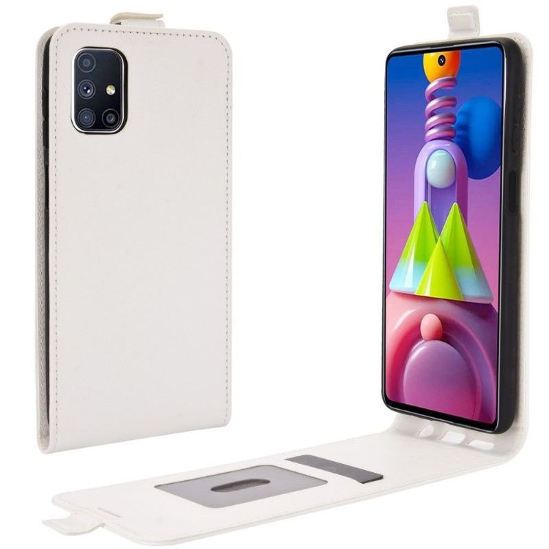 Skórzany Futerał do Samsung Galaxy M51 Etui Folio Ze Sztucznej Skóry W Pionie