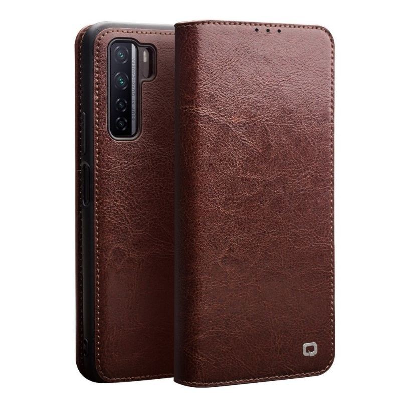 Etui Folio do Huawei P40 Lite 5G Classic Prawdziwa Skóra