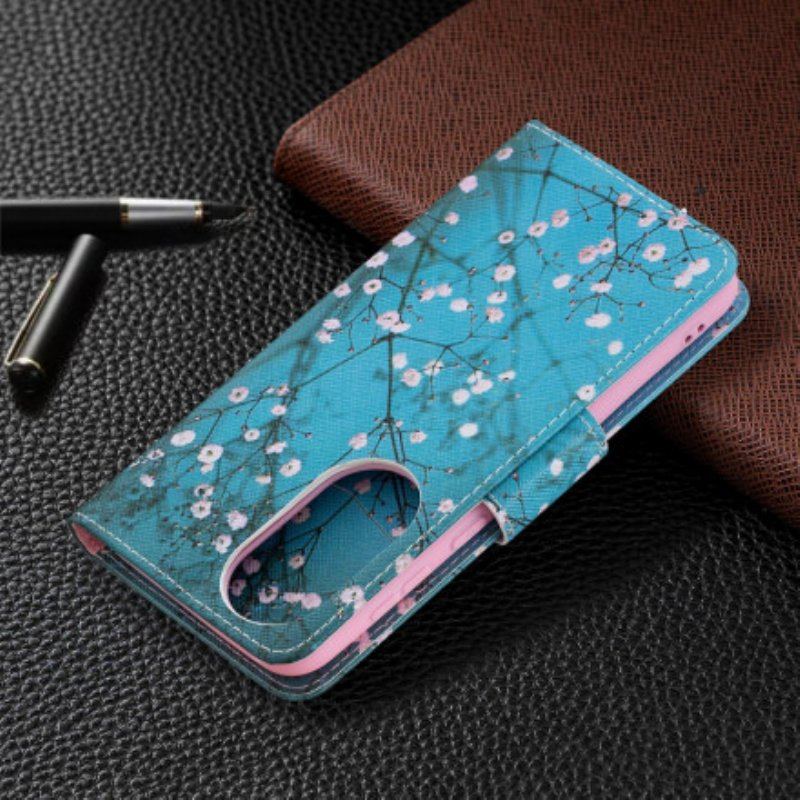 Etui Folio do Huawei P50 Kwitnące Drzewo