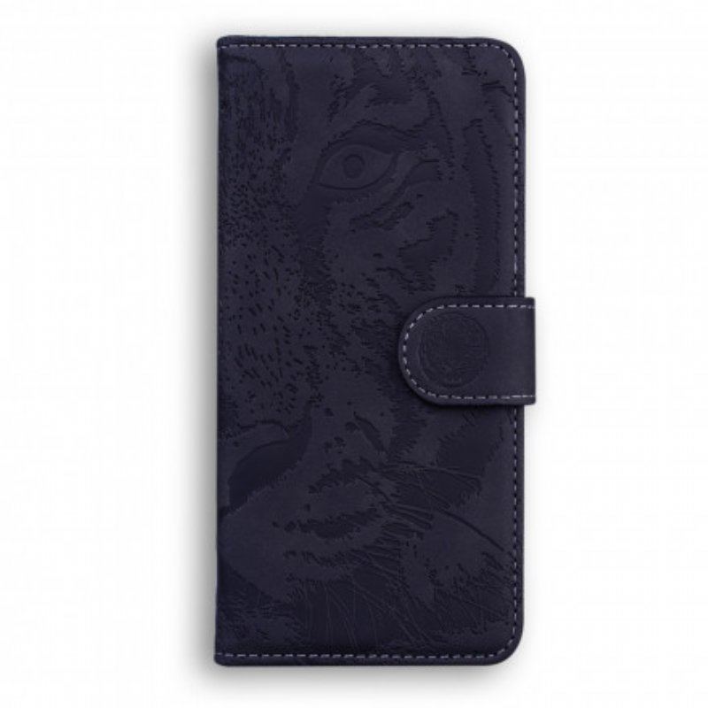 Etui Folio do Huawei P50 Nadruk Twarzy Tygrysa