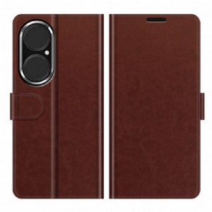 Etui Folio do Huawei P50 Stylowy Skórzany Projekt