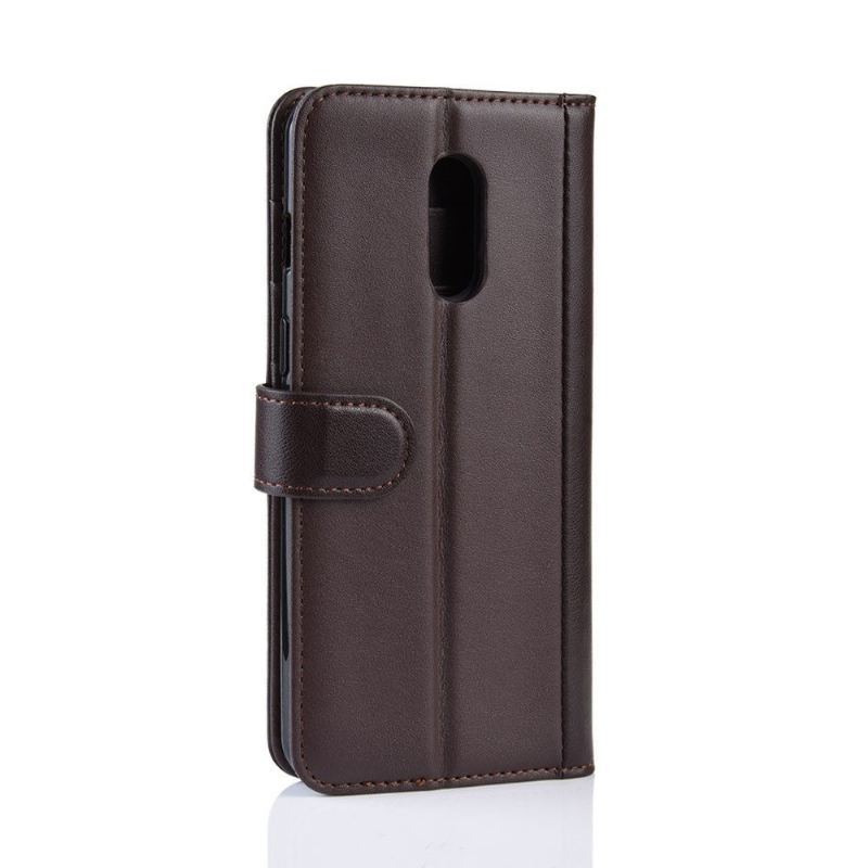 Case do OnePlus 7 Portfel Premium Skórzany Portfel - Brązowy