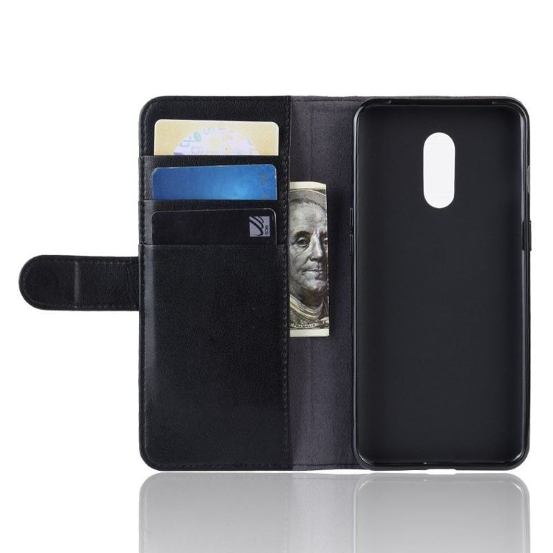 Etui do OnePlus 7 Portfel Premium Skórzany Portfel - Czarny