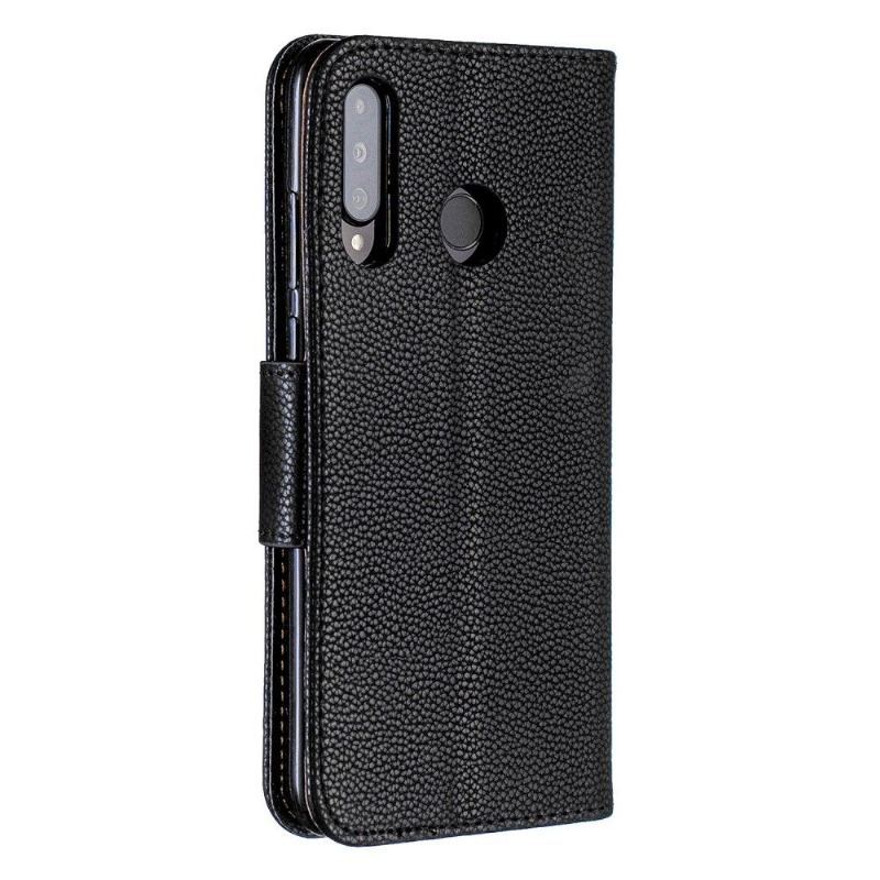 Case do Huawei P30 Lite Etui Folio Folio Z Paskiem Ze Skóry Ziarnistej