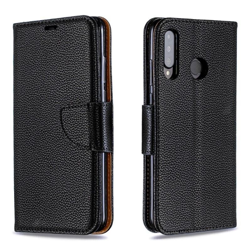 Case do Huawei P30 Lite Etui Folio Folio Z Paskiem Ze Skóry Ziarnistej