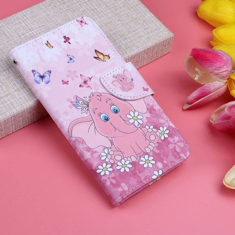 Etui do Huawei P30 Lite z Łańcuch Różowy Słoń