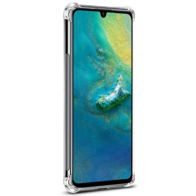 Futerały do Huawei P30 Lite Obrzeża Przezroczysty + Folia Ochronna