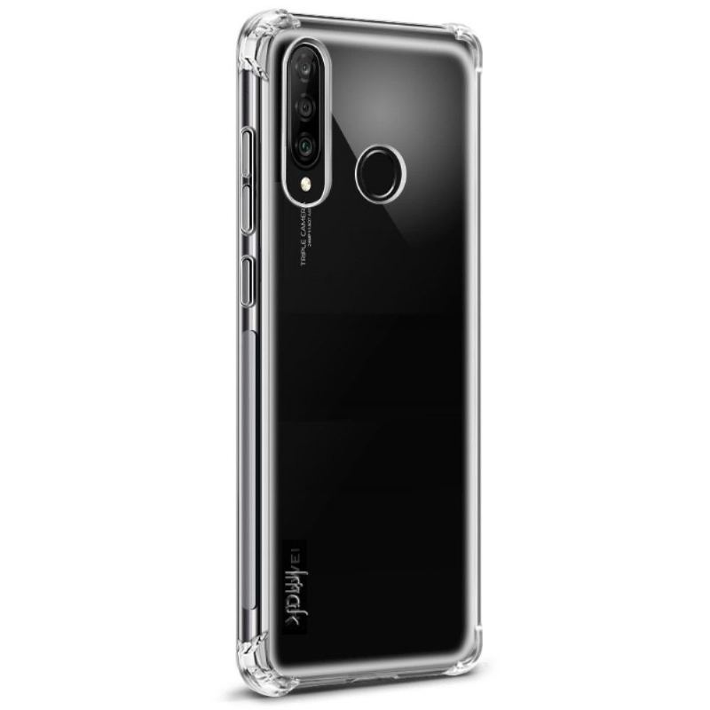 Futerały do Huawei P30 Lite Obrzeża Przezroczysty + Folia Ochronna