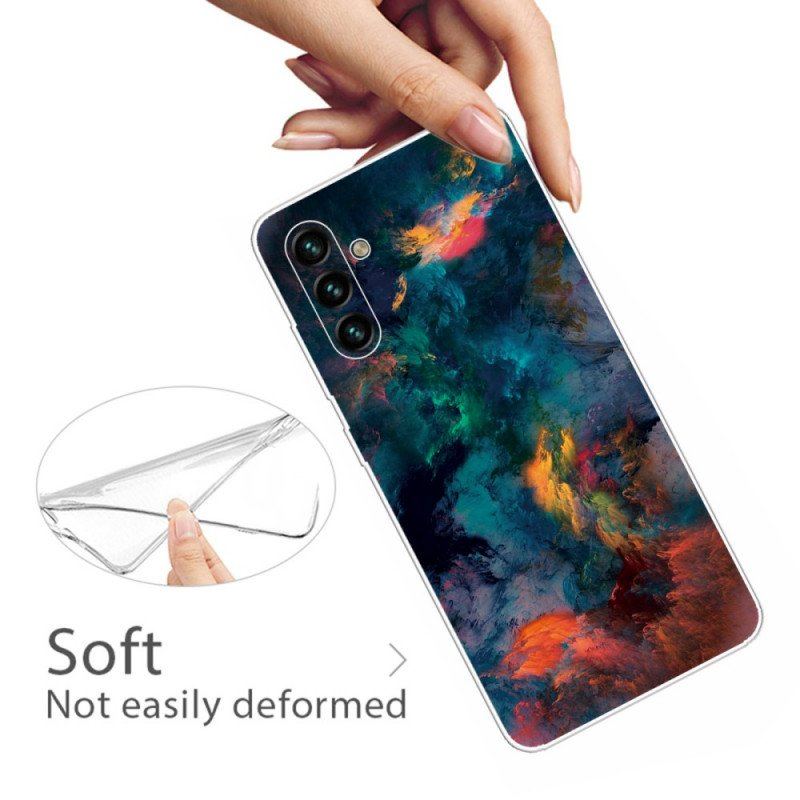 Etui do Samsung Galaxy A13 5G / A04s Kolorowe Chmury