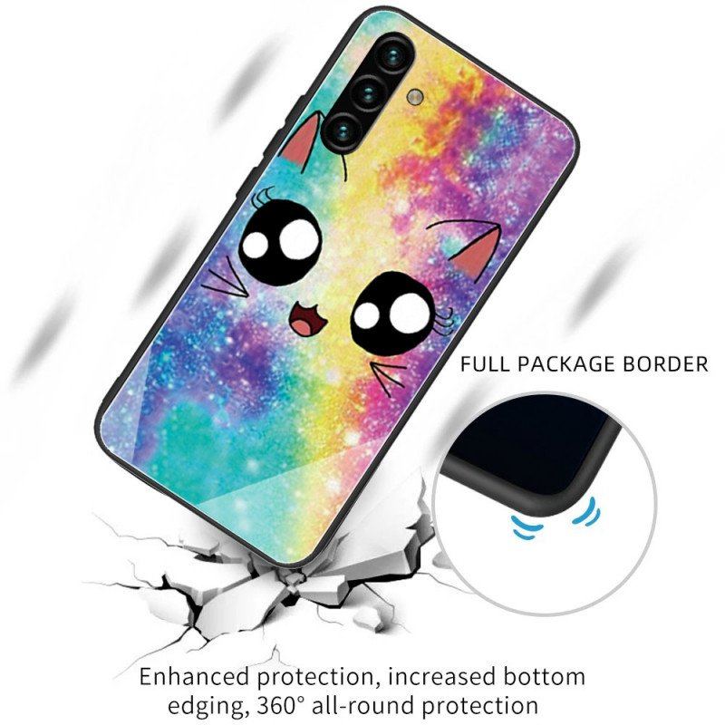 Etui do Samsung Galaxy A13 5G / A04s Kot Ze Szkła Hartowanego