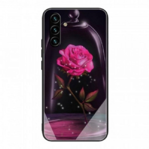 Etui do Samsung Galaxy A13 5G / A04s Magiczne Różowe Szkło Hartowane