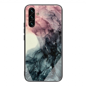 Etui do Samsung Galaxy A13 5G / A04s Marmurowe Szkło Hartowane