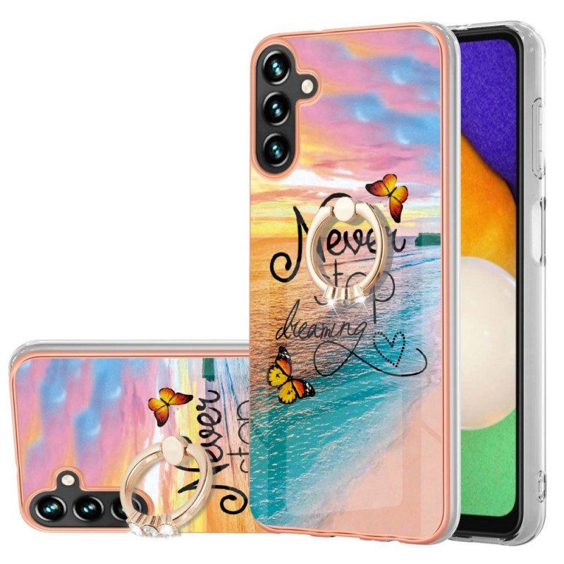 Etui do Samsung Galaxy A13 5G / A04s Pierścień Wsparcia Nigdy Nie Przestawaj Marzyć