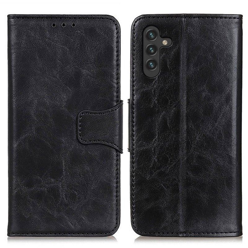 Etui Folio do Samsung Galaxy A13 5G / A04s Dwustronne Zapięcie Ze Skóry Dwoinowej