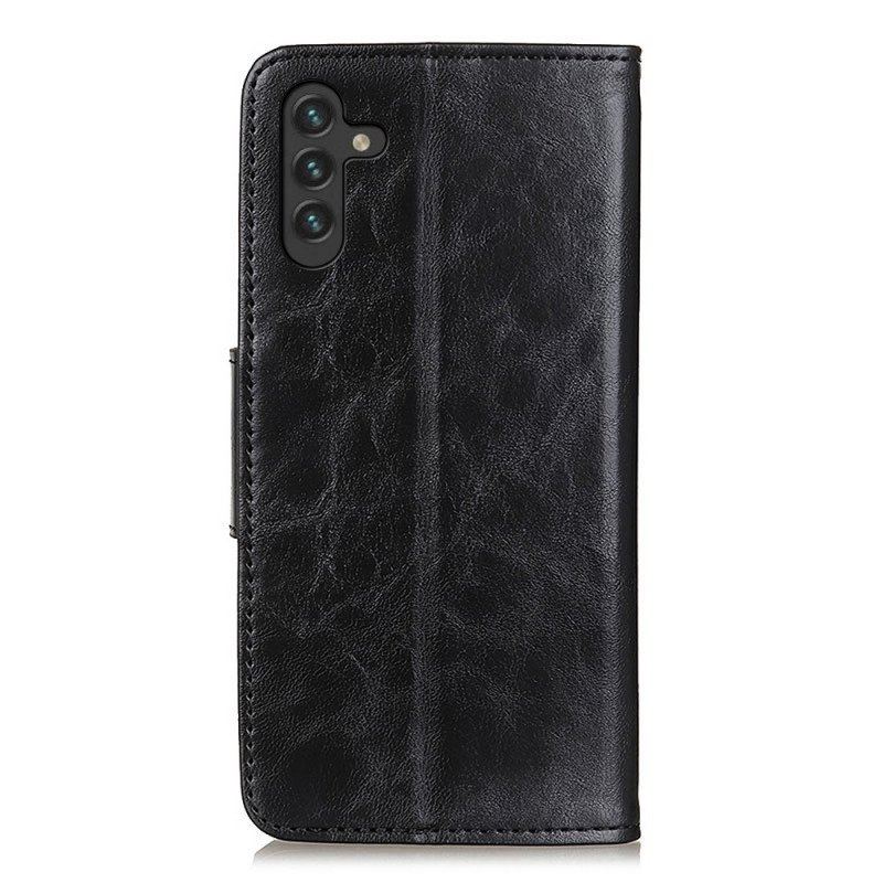 Etui Folio do Samsung Galaxy A13 5G / A04s Dwustronne Zapięcie Ze Skóry Dwoinowej