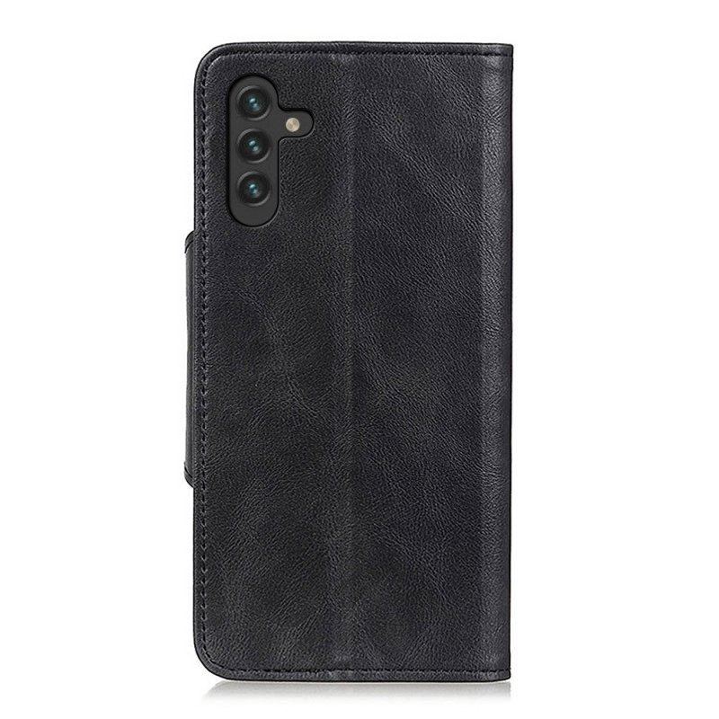 Etui Folio do Samsung Galaxy A13 5G / A04s Guzik Ze Sztucznej Skóry