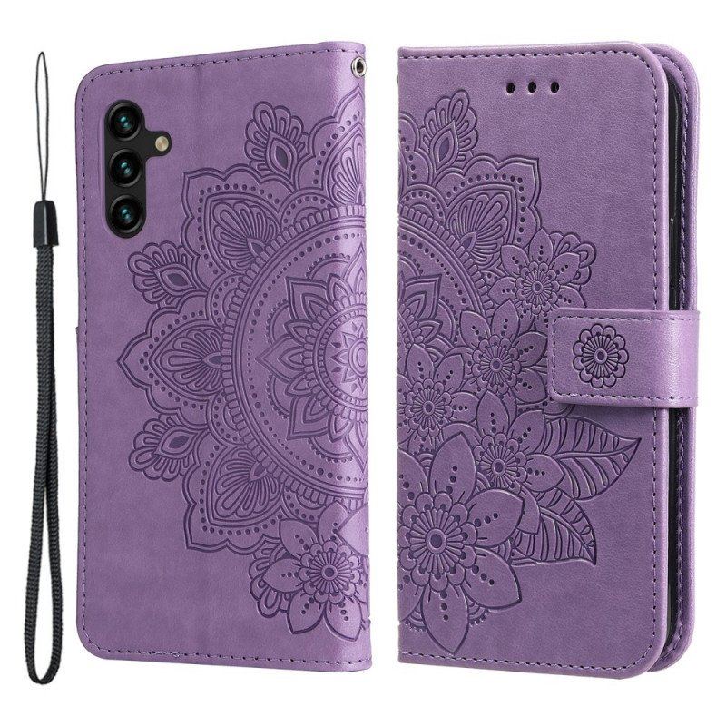 Etui Folio do Samsung Galaxy A13 5G / A04s Kwiatowa Mandala