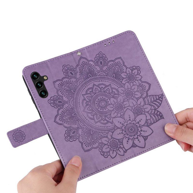 Etui Folio do Samsung Galaxy A13 5G / A04s Kwiatowa Mandala