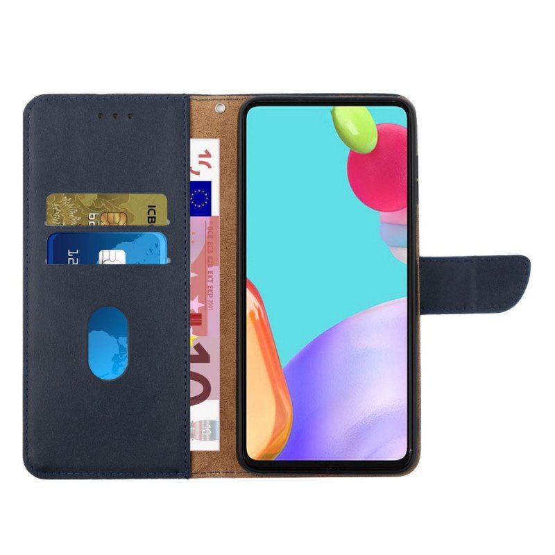 Etui Folio do Samsung Galaxy A13 5G / A04s Prawdziwa Skóra Nappa