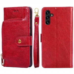 Etui Folio do Samsung Galaxy A13 5G / A04s Przednia Portmonetka I Smycz