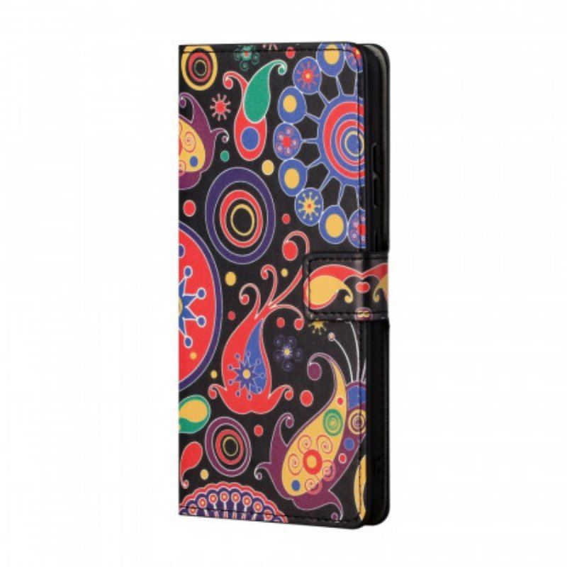 Etui Folio do Samsung Galaxy A13 5G / A04s Rysunki Galaktyk