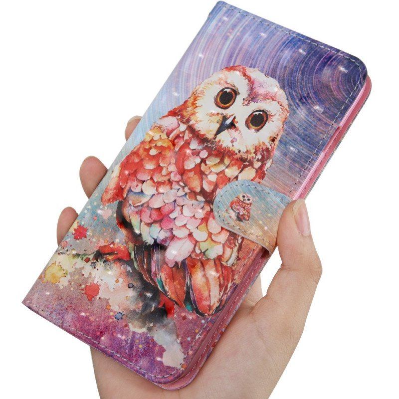 Etui Folio do Samsung Galaxy A13 5G / A04s Sowa Malarz