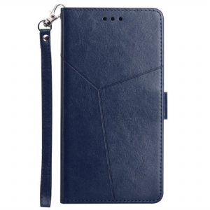 Etui Folio do Samsung Galaxy A13 5G / A04s Stylowa Skórzana Konstrukcja Geo Y