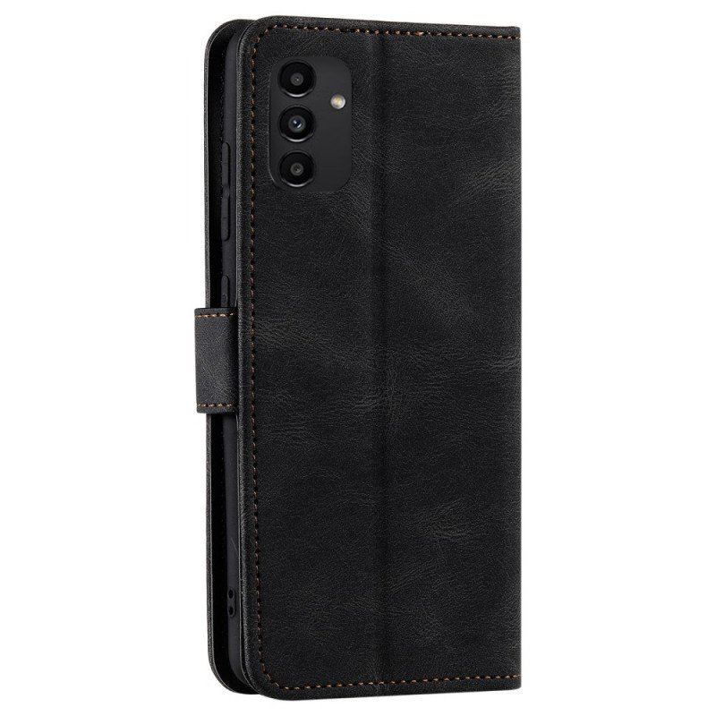 Etui Folio do Samsung Galaxy A13 5G / A04s Szwy W Dotyku