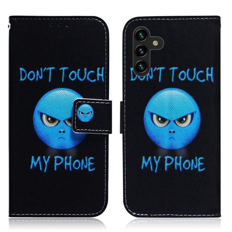 Etui Folio do Samsung Galaxy A13 5G / A04s Telefon Z Emotikonami