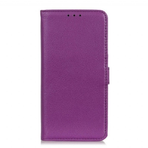 Etui Folio do Samsung Galaxy A13 5G / A04s Wysokiej Jakości Sztuczna Skóra Liczi