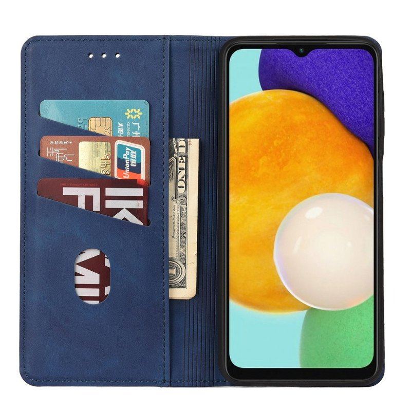 Etui Na Telefon do Samsung Galaxy A13 5G / A04s Etui Folio Dwukolorowy Biznesowy Efekt Skóry