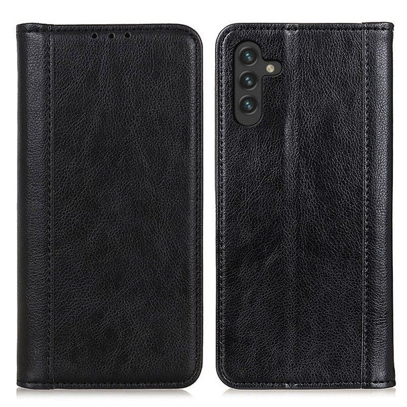 Etui Na Telefon do Samsung Galaxy A13 5G / A04s Etui Folio Elegancka Dwoina Skóry Liczi